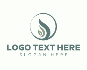 Eco - Leaf Line Sprout logo design