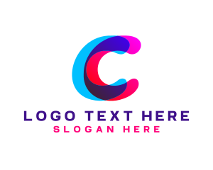 Green And Purple - Creative Business Brand Letter C logo design