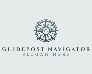 Compass Navigation Tracker logo design