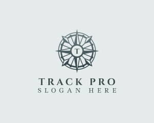 Compass Navigation Tracker logo design