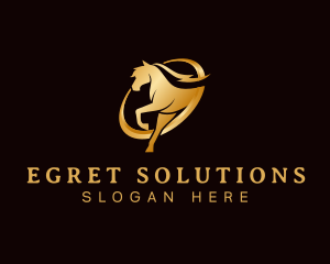 Running Horse Equine logo design