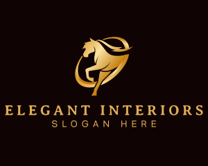 Running Horse Equine logo design