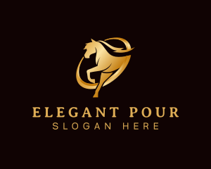 Running Horse Equine logo design