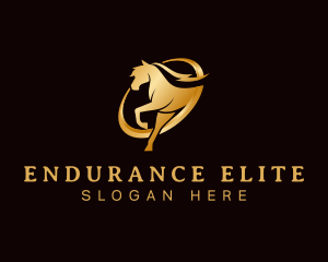 Running Horse Equine logo design