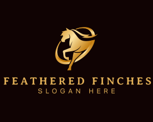 Running Horse Equine logo design