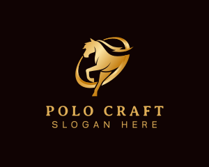 Polo - Running Horse Equine logo design