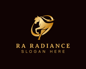 Running Horse Equine logo design