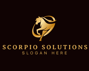 Running Horse Equine logo design