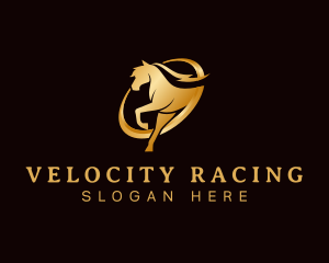 Running Horse Equine logo design