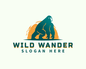 Wild Primate Gorilla logo design