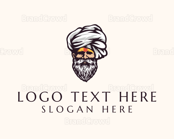 Hindu Sadhu Turban Logo