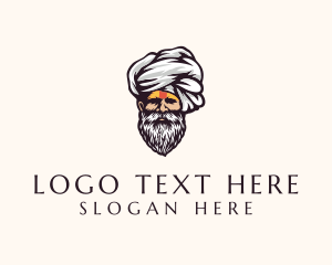Headwrap - Hindu Sadhu Turban logo design