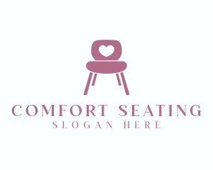 Chair Heart Furniture logo design