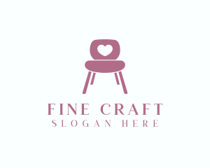 Chair Heart Furniture logo design