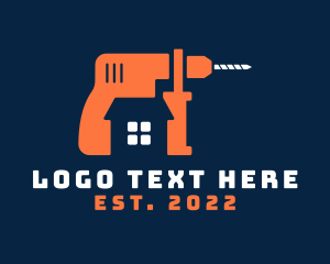 Drill - Home Repair Drill logo design