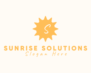 Tropical Sun Solar Sunlight  logo design