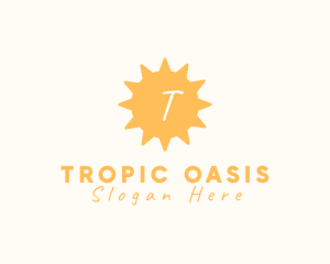 Tropical Sun Solar Sunlight  logo design