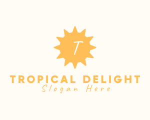 Tropical Sun Solar Sunlight  logo design