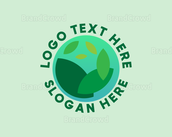 Eco Leaves Planet Logo
