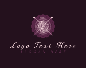 Yarn - Embroidery Yarn Doily logo design