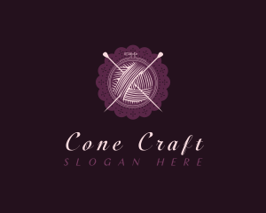 Embroidery Yarn Doily logo design