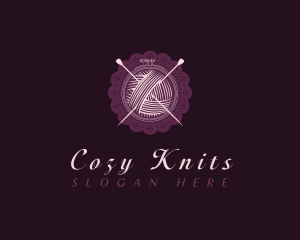 Embroidery Yarn Doily logo design