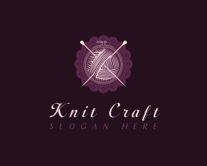 Embroidery Yarn Doily logo design