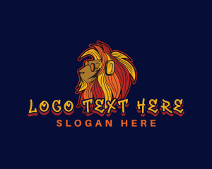 Mascot - African Retro Lion logo design