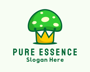 Ingredient - Green Mushroom Crown logo design