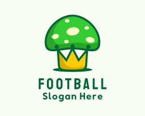 Crown - Green Mushroom Crown logo design