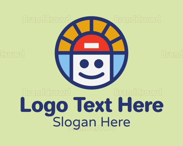 Multicolor Smiling Boy Logo