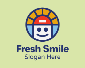 Multicolor Smiling Boy logo design