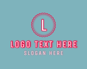 Glowing Clean Patisserie Stamp Logo