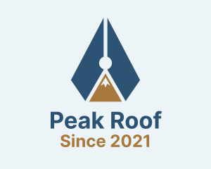 Mountain Pen Peak logo design