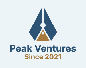 Mountain Pen Peak logo design