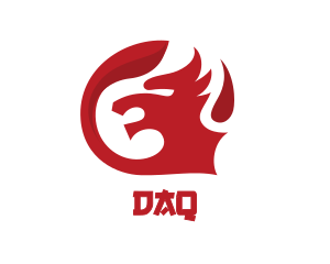 Red - Red Dragon Head logo design