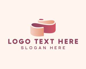 Gradient - Isometric Fashion Ribbon logo design