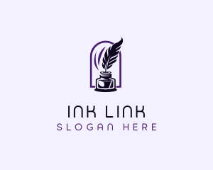 Feather Ink Writing logo design