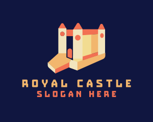 Castle - Inflatable Castle Toy logo design