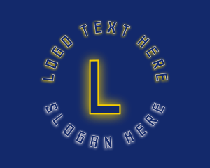 Glow - Neon Glow Letter logo design