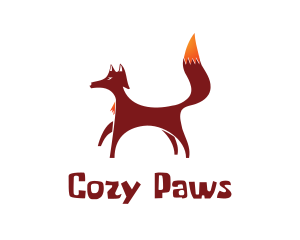 Furry - Red Brown Fox logo design