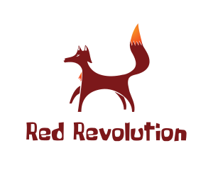 Red Brown Fox logo design