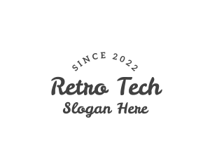 Retro Feminine Wordmark logo design