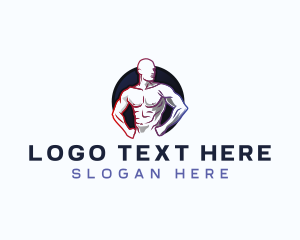 Man - Fitness Muscular Gym logo design