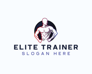 Fitness Muscular Gym logo design