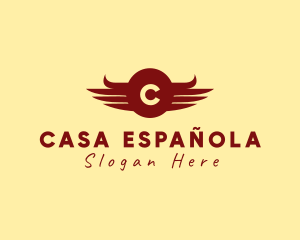 Spanish - Bull Steakhouse Wings logo design