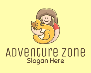 Pet Cat Person logo design