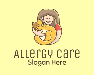 Pet Cat Person logo design