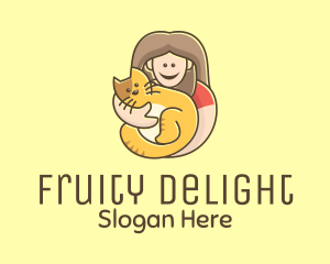 Pet Cat Person logo design