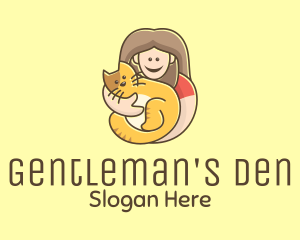 Pet Cat Person logo design